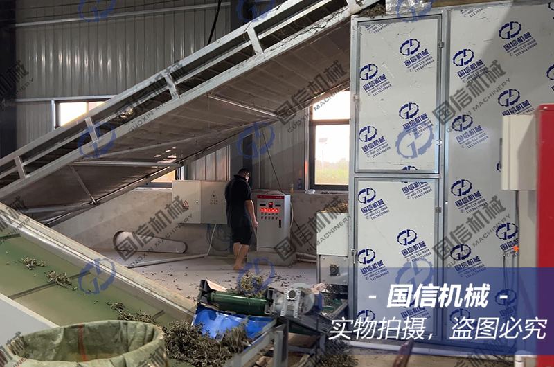 湖(hú)北(běi)艾葉烘幹現(xiàn)場(chǎng)